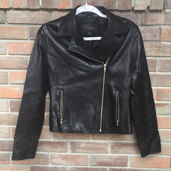 Express Jackets & Blazers - Express Classic Leather Jacket - Black Express Jackets & Blazers - Express Classic Leather Jacket - Black